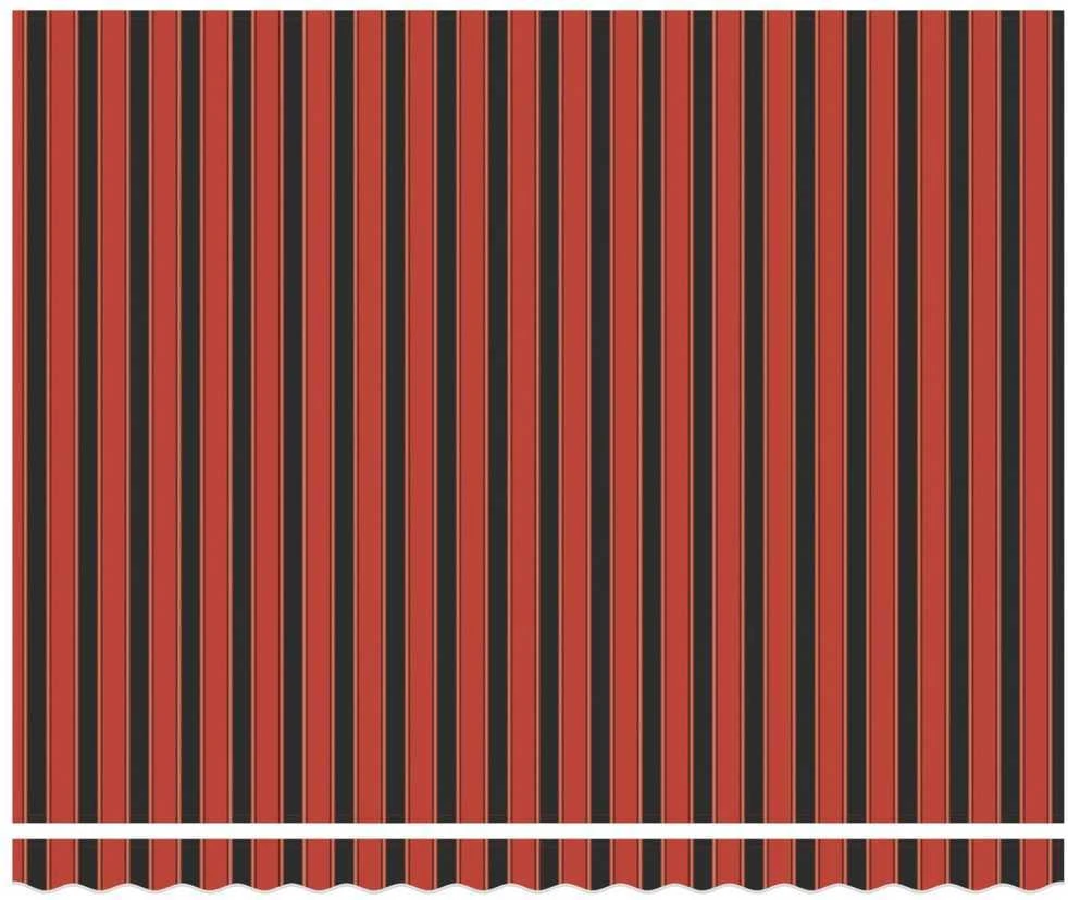 Ištraukiama markizė oranžinė ir ruda 350 x 250 cm Poliesteris