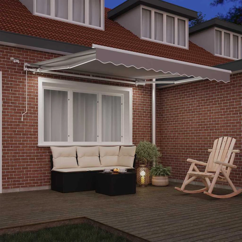Ištraukiama markizė Šviesiai pilka 300 x 250 cm Poliesteris