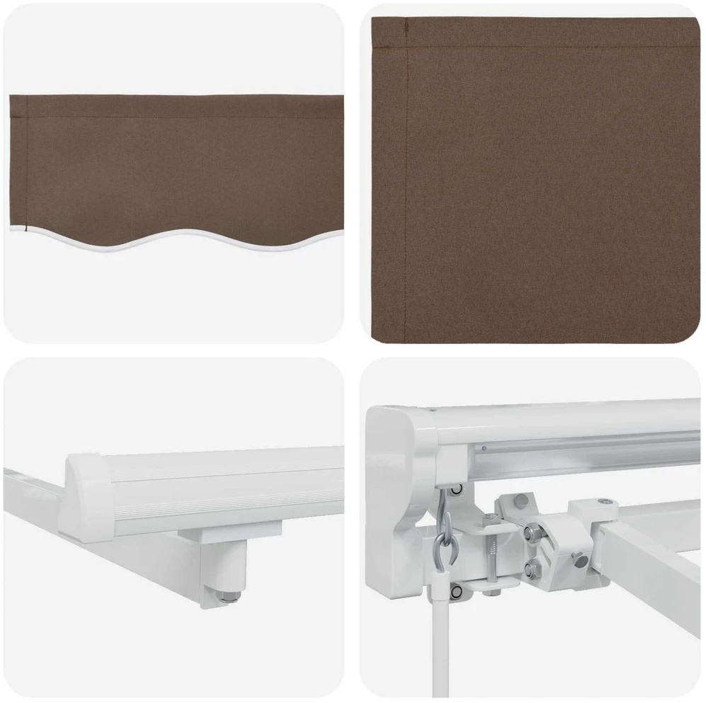 Ištraukiama markizė Taupe 2,5 x 2 m Poliesteris ir aliuminis