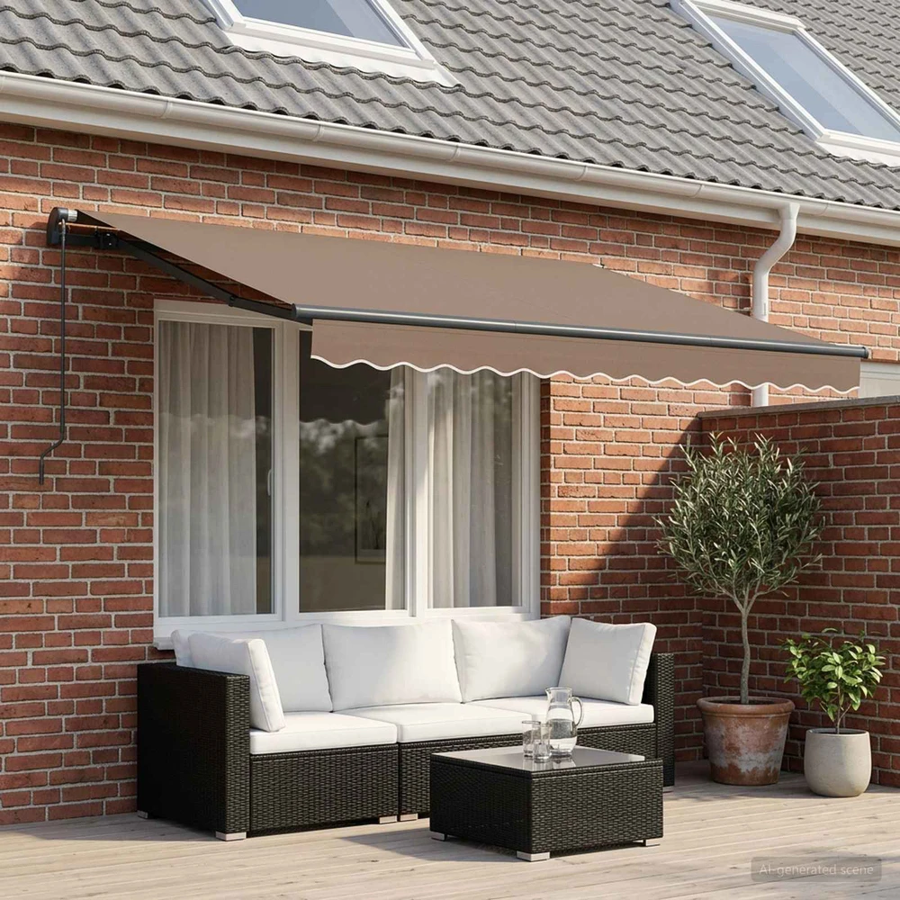 Ištraukiama markizė Taupe 3,5 x 2 m audinys