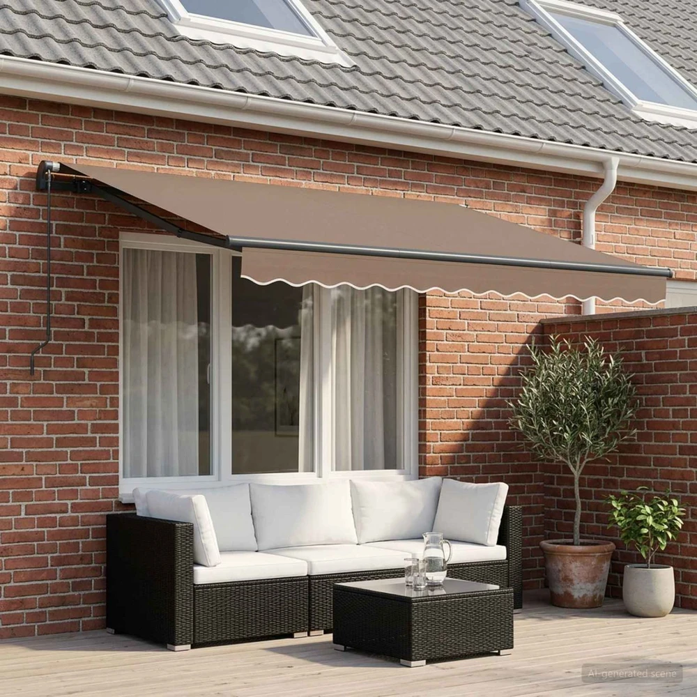 Ištraukiama markizė Taupe 3,5 x 2 m audinys