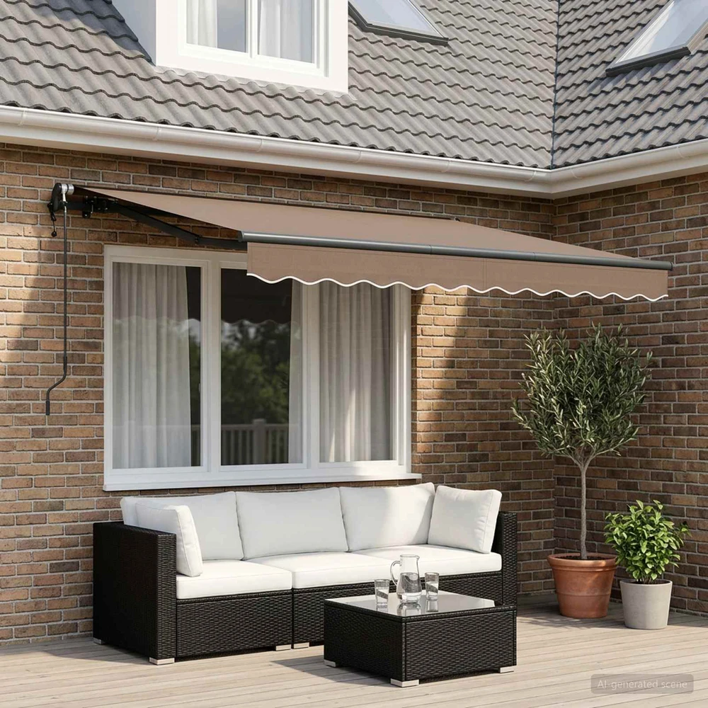 Ištraukiama markizė Taupe 3,5 x 2 m audinys