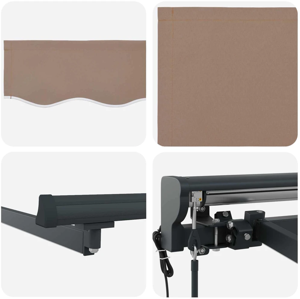 Ištraukiama markizė Taupe 3,5 x 2,5 m Poliesteris ir aliuminis