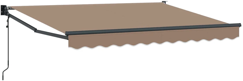 Ištraukiama markizė Taupe 3,5 x 2,5 m Poliesteris ir Metalas