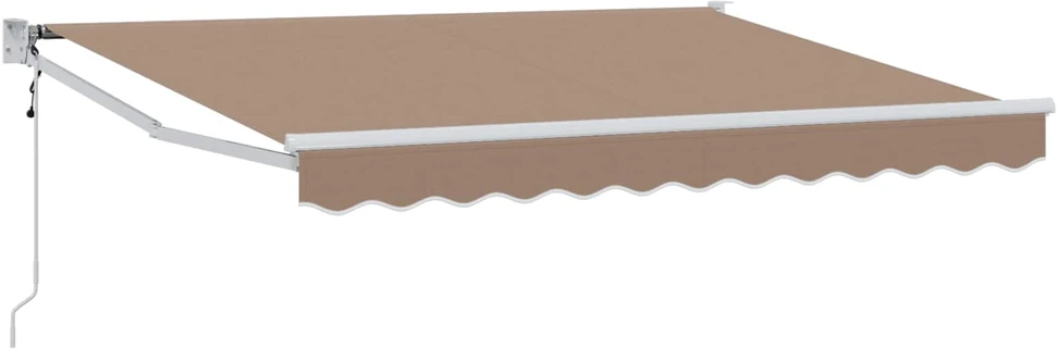 Ištraukiama markizė Taupe 4 x 2 m Poliesteris ir Metalas