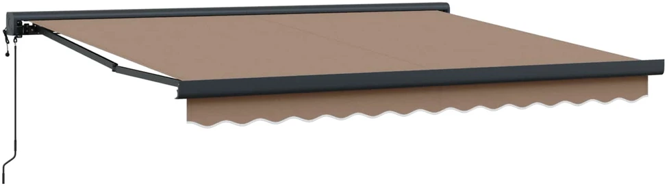Ištraukiama markizė Taupe 400 × 300 cm Audinys ir metalas