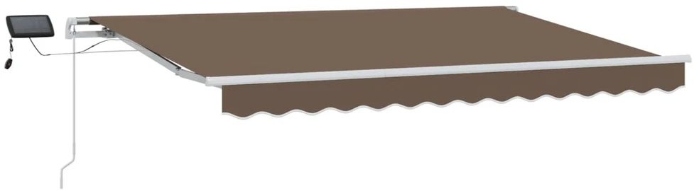Ištraukiama markizė Taupe 400 × 350 cm Audinys ir aliuminis