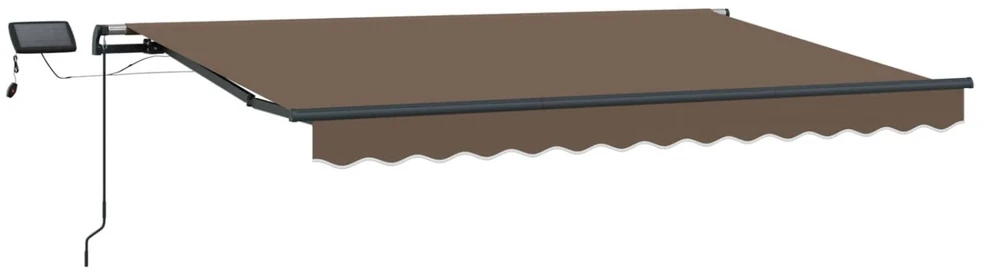 Ištraukiama markizė Taupe 400 × 350 cm Audinys ir aliuminis