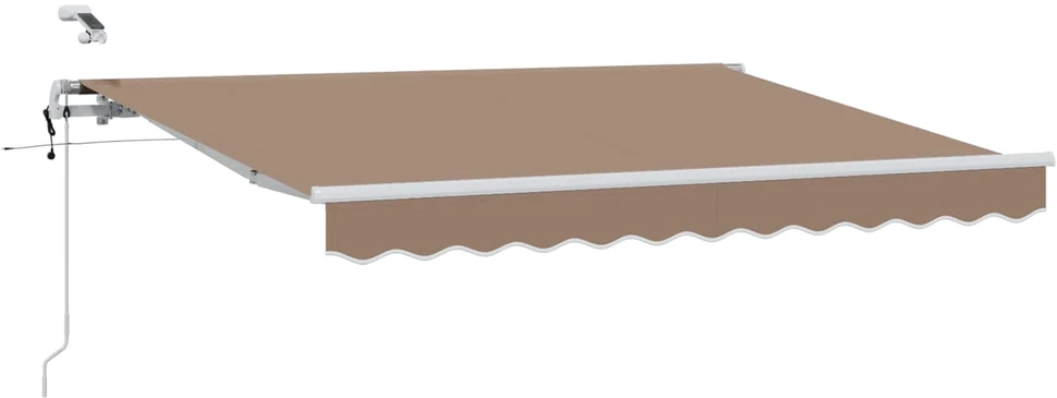 Ištraukiama markizė Taupe 400 × 350 cm Poliesteris
