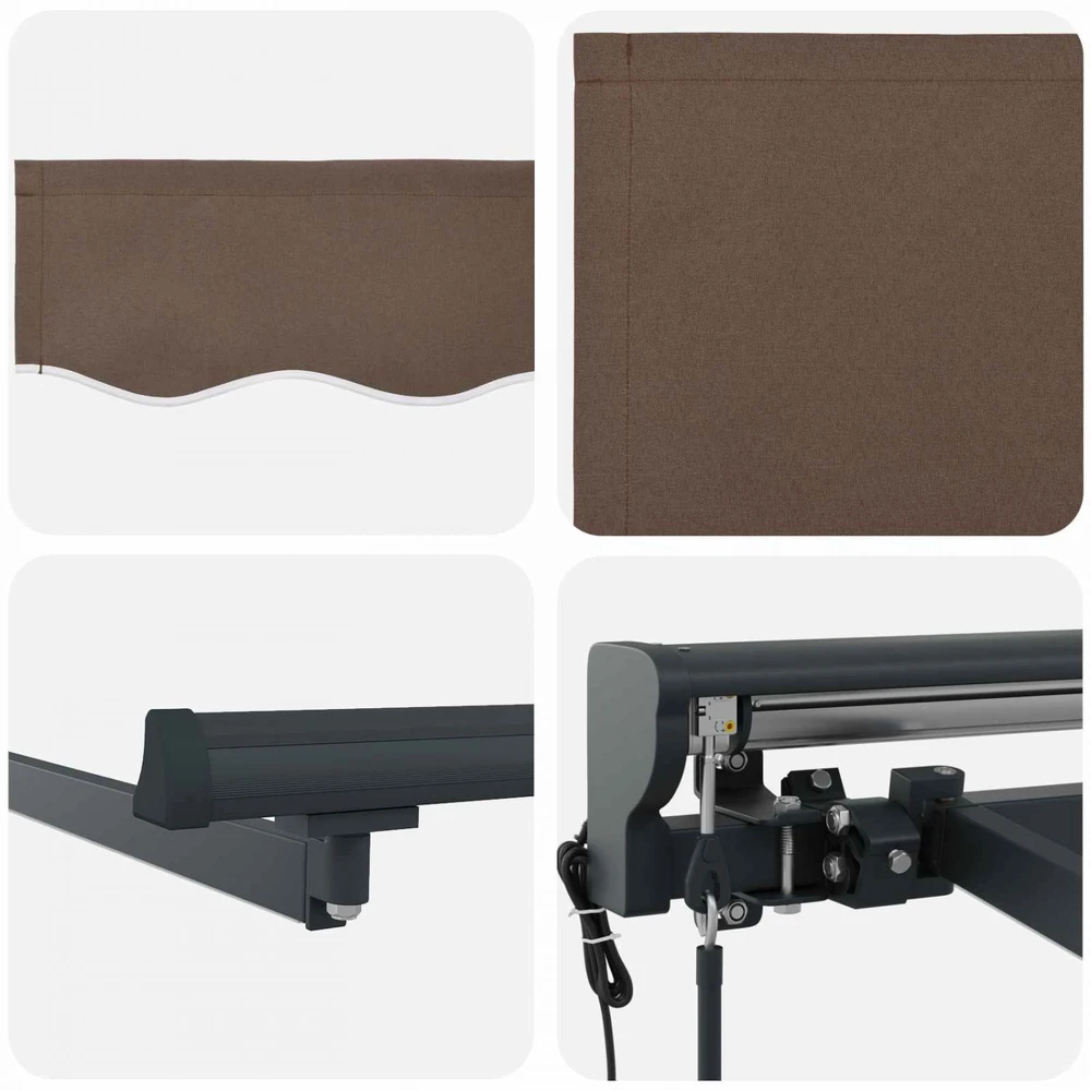 Ištraukiama markizė Taupe 4,5 × 3 m Poliesteris ir aliuminis
