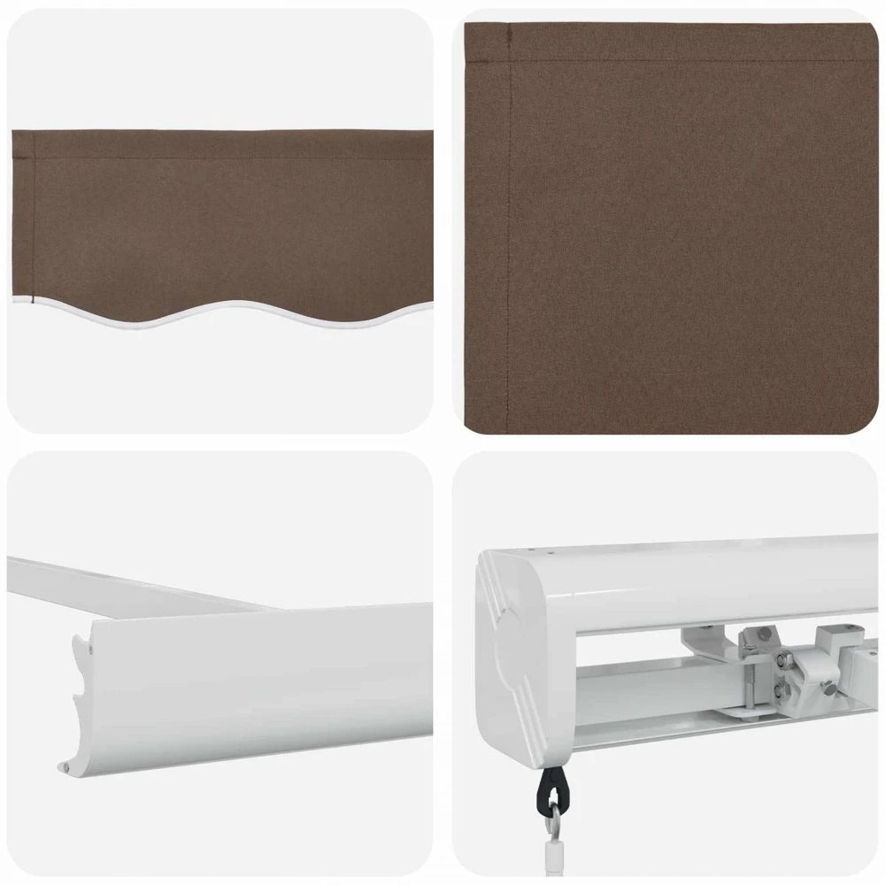 Ištraukiama markizė Taupe 450 × 300 cm Audinys ir aliuminis