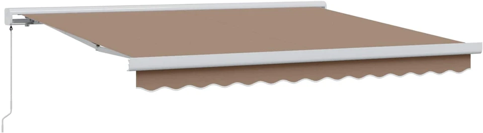 Ištraukiama markizė Taupe 450 × 300 cm Audinys ir aliuminis