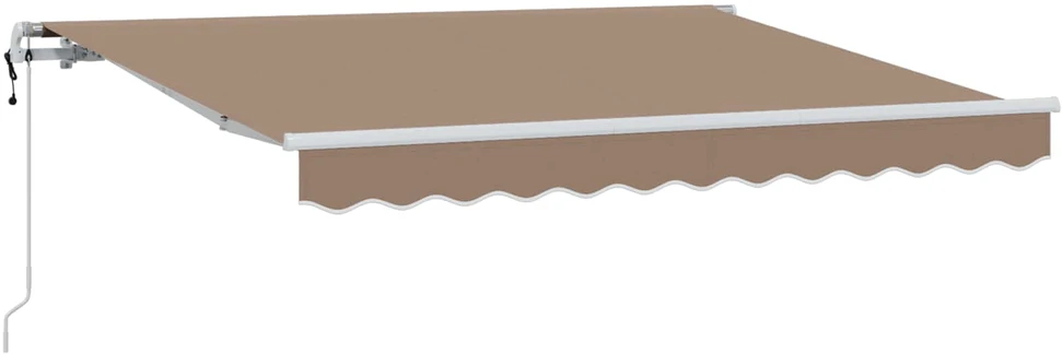 Ištraukiama markizė Taupe 450 × 350 cm Audinys ir aliuminis