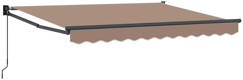 Ištraukiama markizė Taupe 5 x 3 m 100% Poliesteris ir Aliuminis