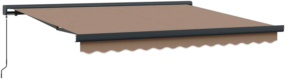 Ištraukiama markizė Taupe 500 × 300 cm Audinys ir aliuminis