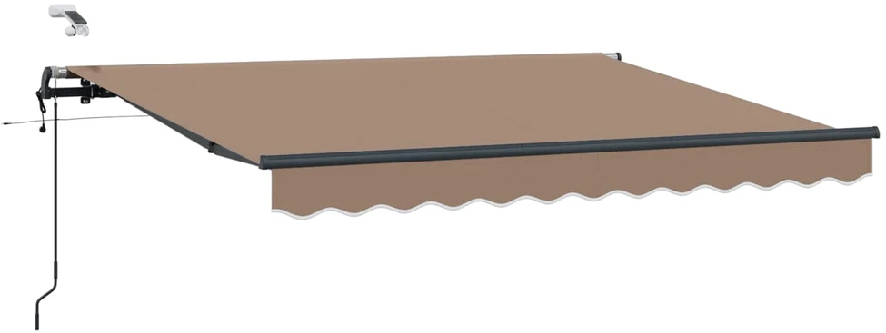 Ištraukiama markizė Taupe 500 × 300 cm Poliesteris