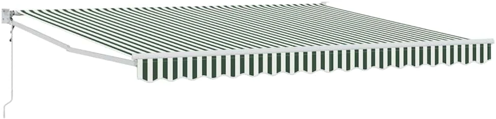 Ištraukiama markizė Žalia 400 × 300 cm Poliesteris ir Metalas