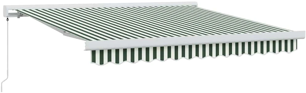 Ištraukiama markizė Žalia ir balta 300 x 250 cm