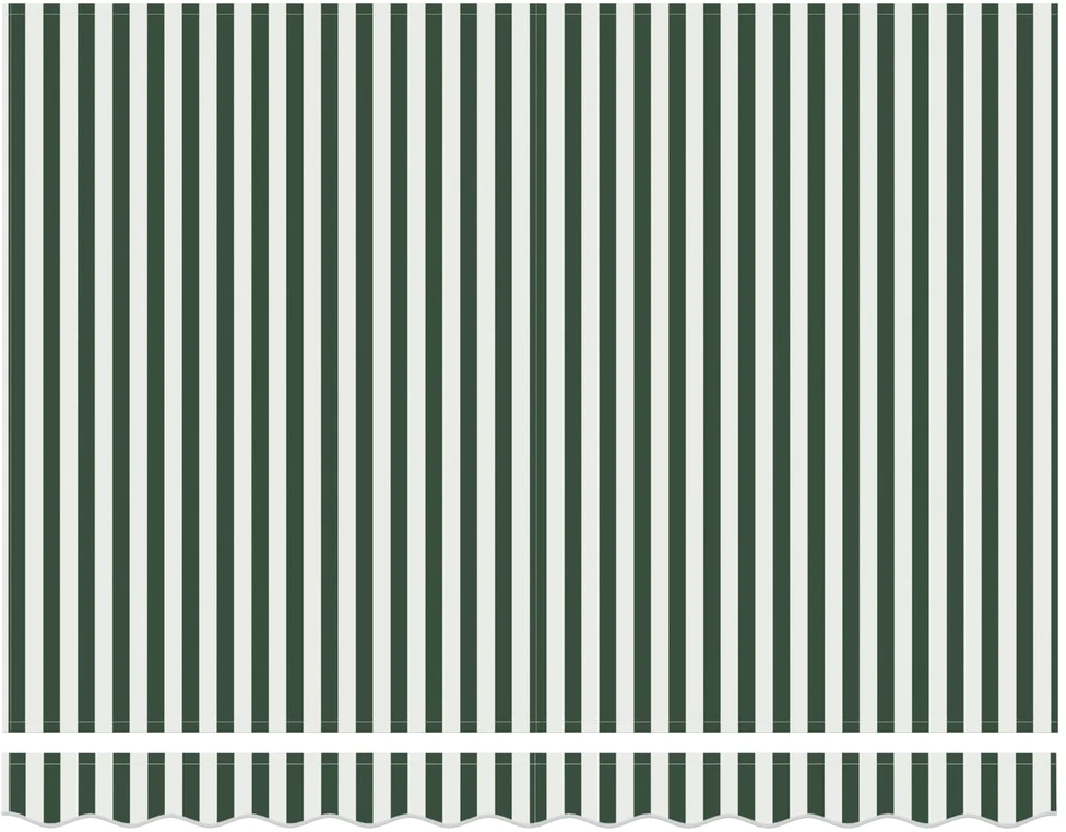 Ištraukiama markizė Žalia ir balta 300 x 250 x 165 cm
