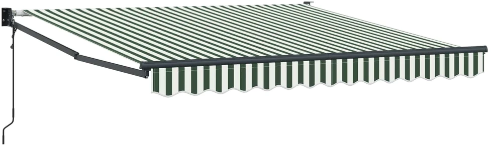 Ištraukiama markizė Žalia ir balta 300 x 250 x 165 cm