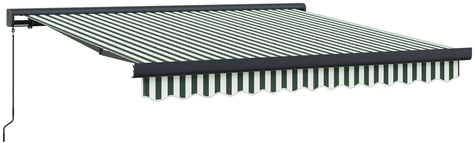 Ištraukiama markizė Žalia ir balta 300 x 250 cm