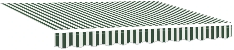 Ištraukiama markizė Žalia ir balta 300 x 250 cm Poliesteris