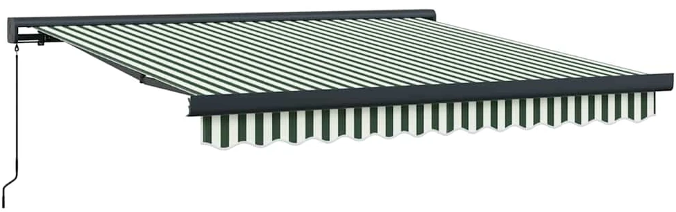Ištraukiama markizė Žalia ir balta 350 x 250 cm