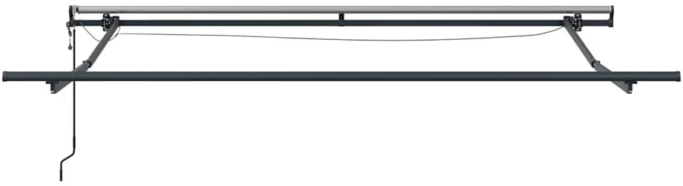 Ištraukiama markizė Žalia ir balta 350 x 250 cm Poliesteris