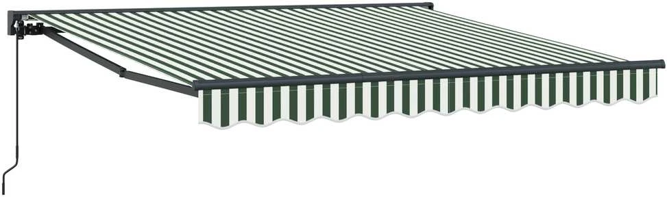 Markizės rėmas Žalia ir balta 350 x 250 cm