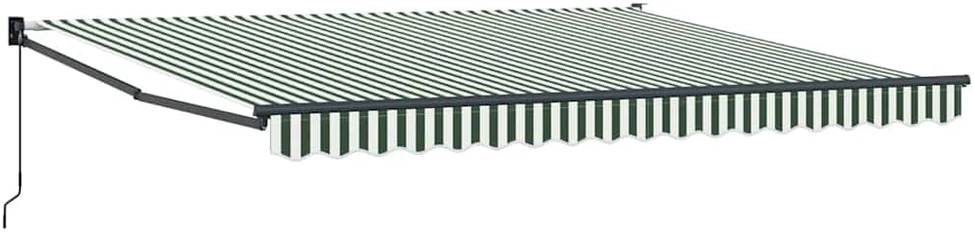 Ištraukiama markizė Žalia ir balta 400 × 300 cm