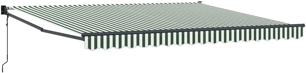 Ištraukiama markizė Žalia ir balta 400 × 300 cm