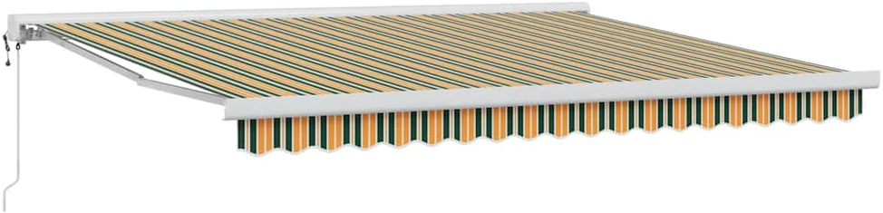 Ištraukiama markizė Žalia ir balta 400 × 350 cm