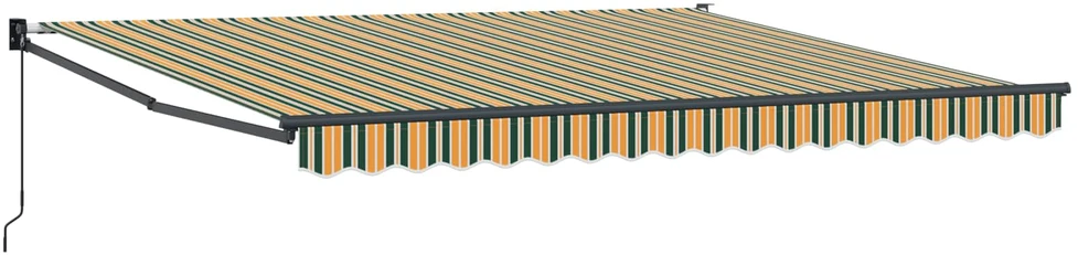 Ištraukiama markizė Žalia ir balta 400 × 350 cm