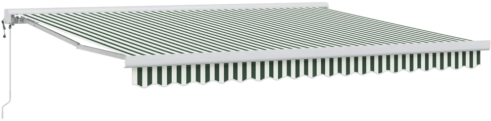 Ištraukiama markizė Žalia ir balta 400 × 300 cm