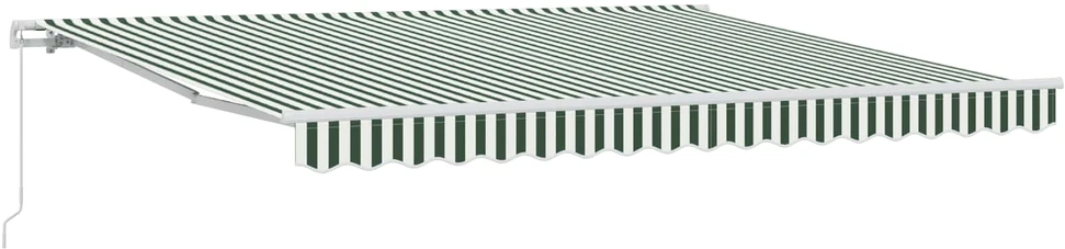 Ištraukiama markizė Žalia ir balta 400 × 300 cm