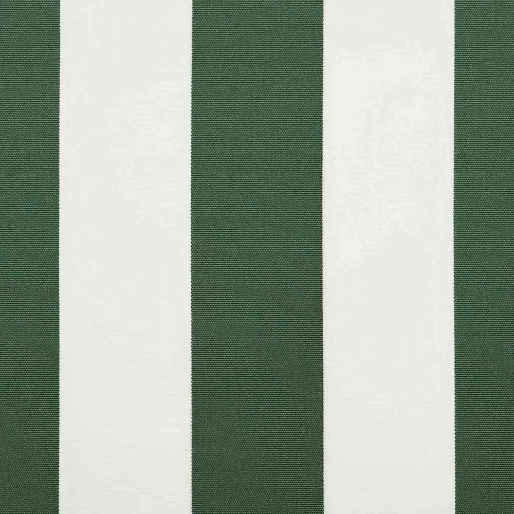 Ištraukiama markizė Žalia ir balta 450 × 350 cm Poliesteris