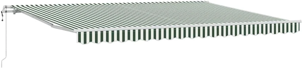 Ištraukiama markizė Žalia ir balta 450 × 300 cm