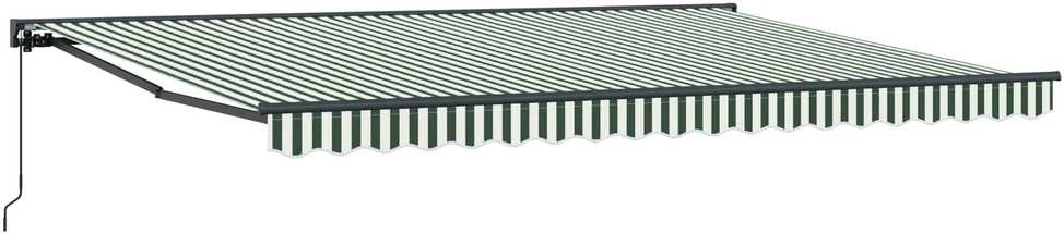 Markizės rėmas Žalia ir balta 450 × 300 cm