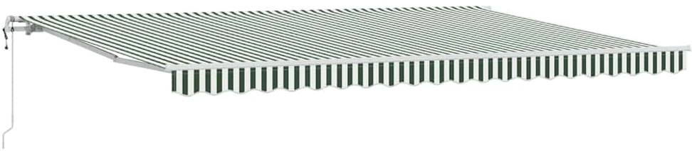 Ištraukiama markizė Žalia ir balta 500 × 350 cm