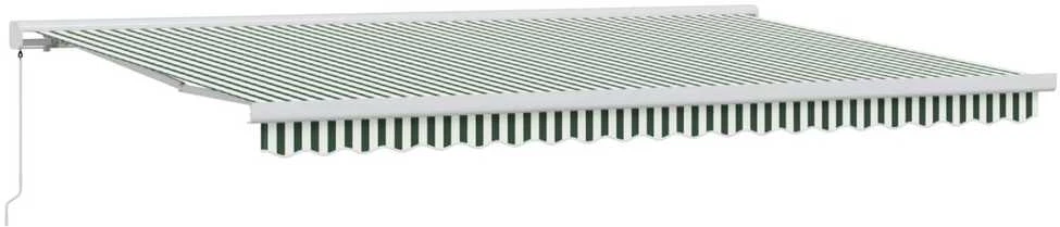 Ištraukiama markizė Žalia ir balta 500 × 300 cm