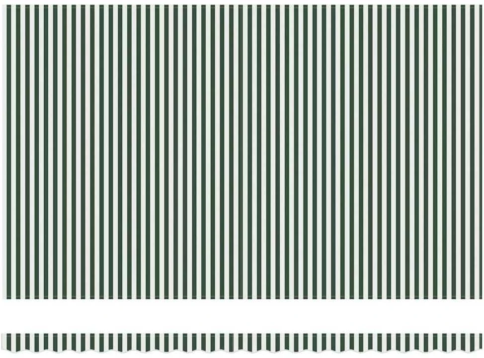 Ištraukiama markizė Žalia ir balta 500 × 300 cm