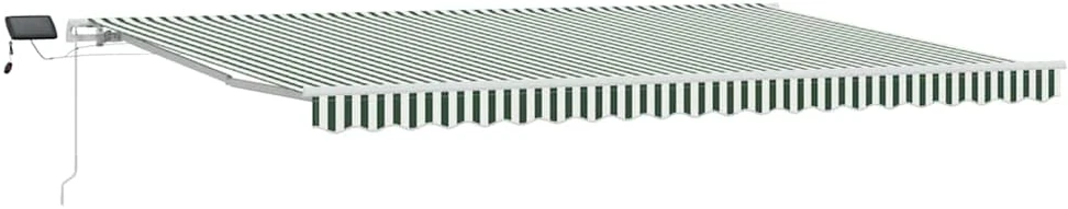 Ištraukiama markizė Žalia ir balta 500 × 300 cm