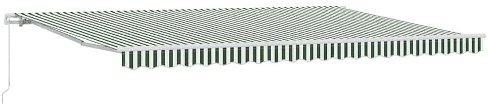 Ištraukiama markizė Žalia ir balta 500 × 300 cm