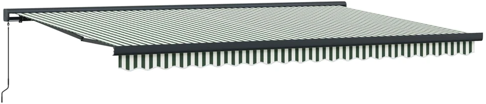 Ištraukiama markizė Žalia ir balta 500 × 300 cm