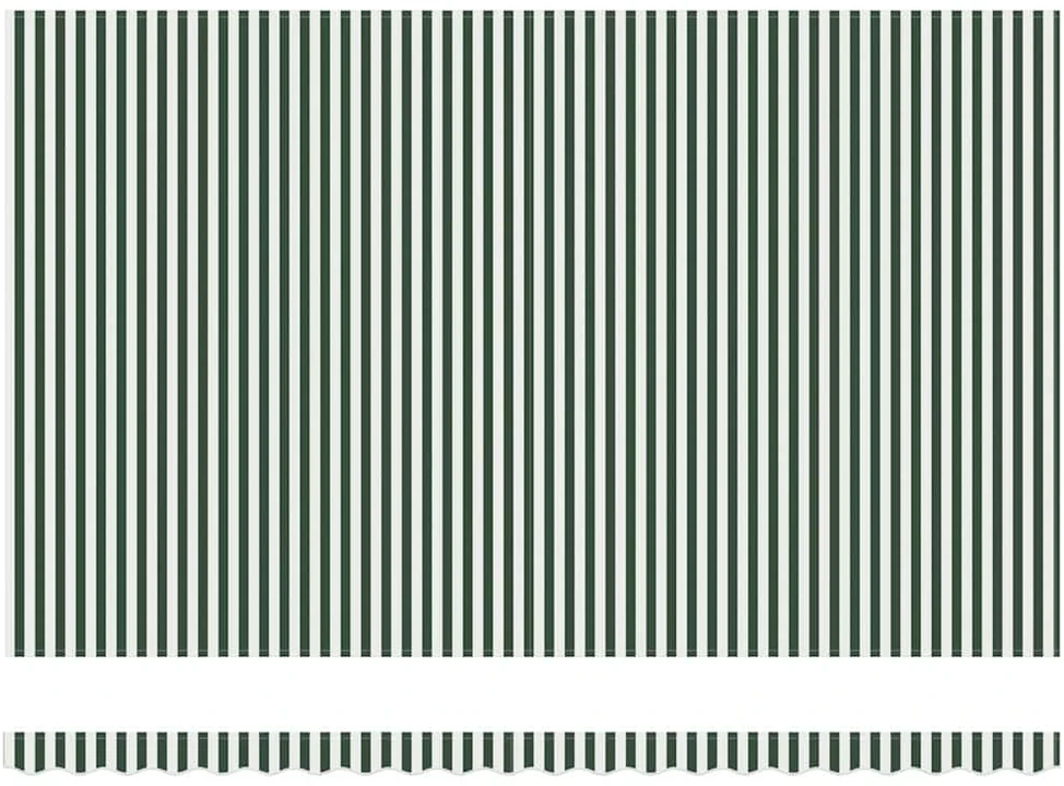 Ištraukiama markizė Žalia ir balta 500 × 300 cm
