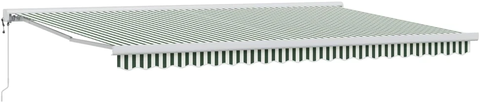 Ištraukiama markizė Žalia ir balta 500 x 300 x 165 cm