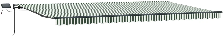 Ištraukiama markizė Žalia ir balta 600 × 300 cm