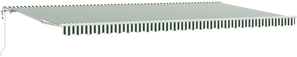 Ištraukiama markizė Žalia ir balta 600 × 350 cm