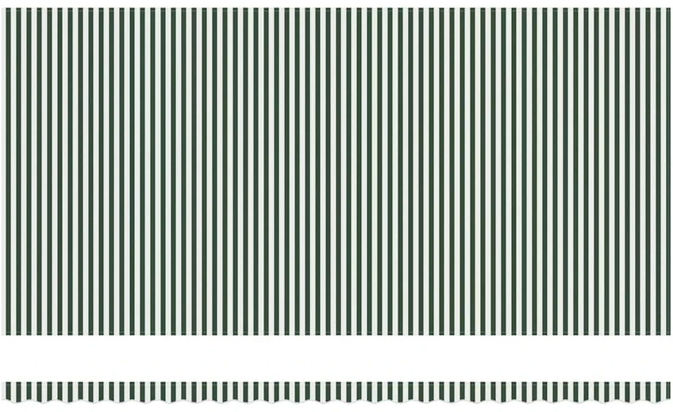 Ištraukiama markizė Žalia ir balta 600 × 300 cm