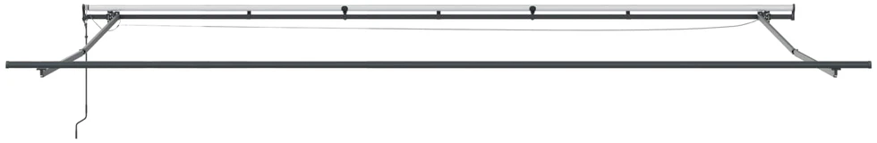 Ištraukiama markizė Žalia ir balta 600 × 300 cm Poliesteris